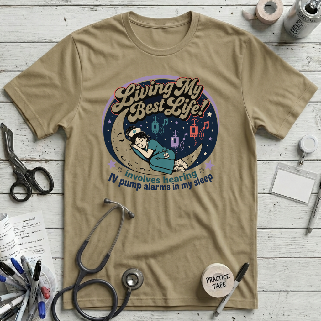 Living My Best Life T-Shirt - Tan