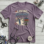 Loving the Journey T-Shirt - Heather Purple