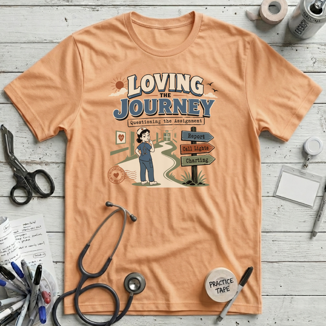 Loving the Journey T-Shirt - Peach