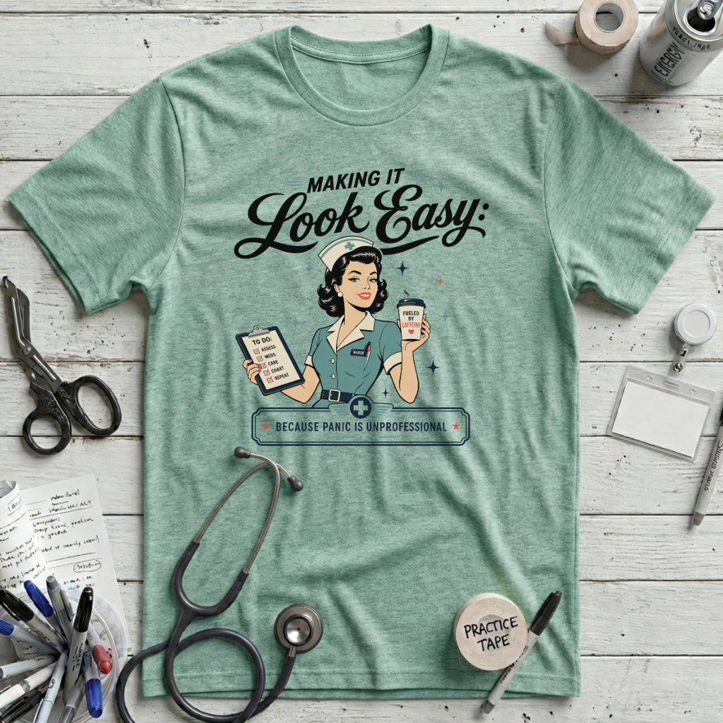 Making it Look Easy T-Shirt - Heather Prism Mint