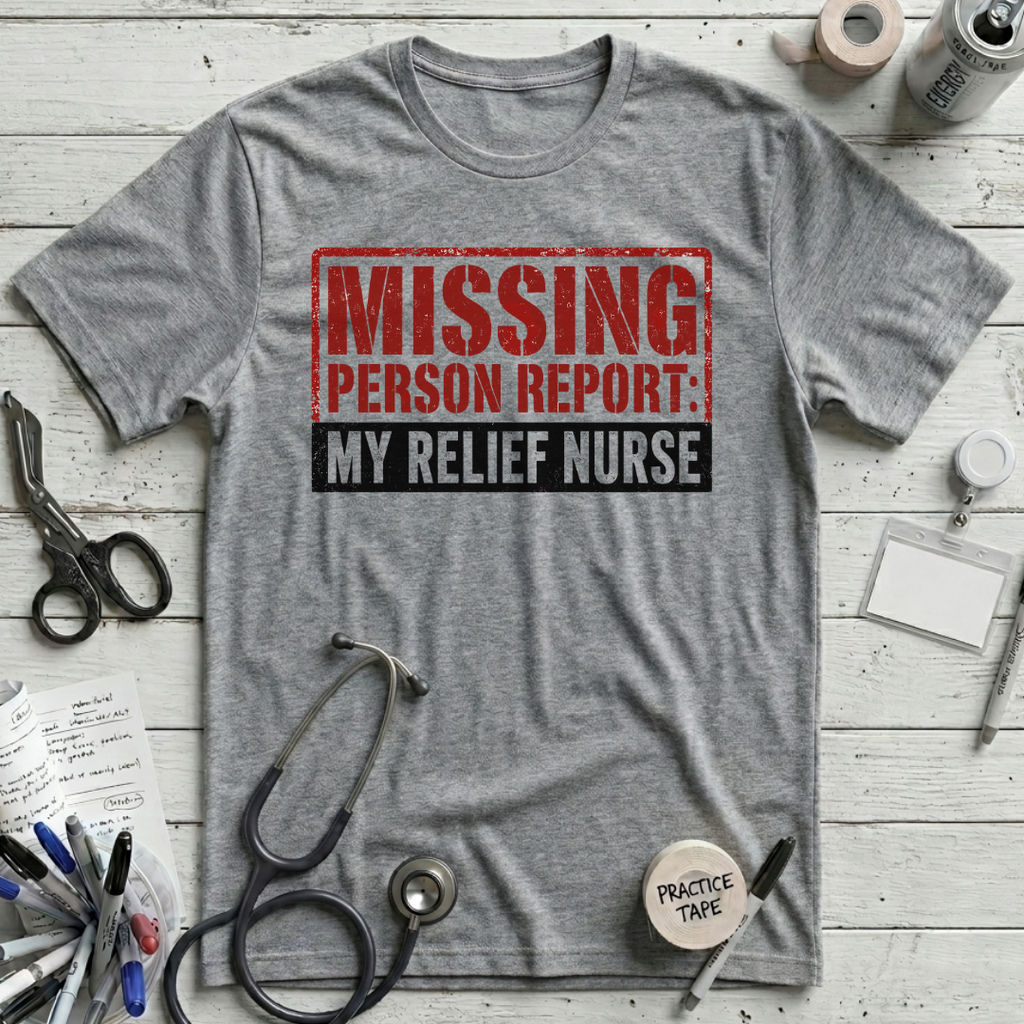 Missing Person T-Shirt - Athletic Heather