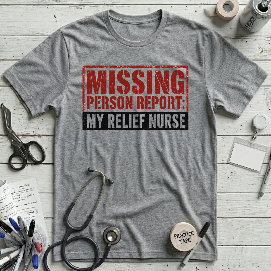 Missing Person T-Shirt - Athletic Heather