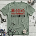 Missing Person T-Shirt - Sage
