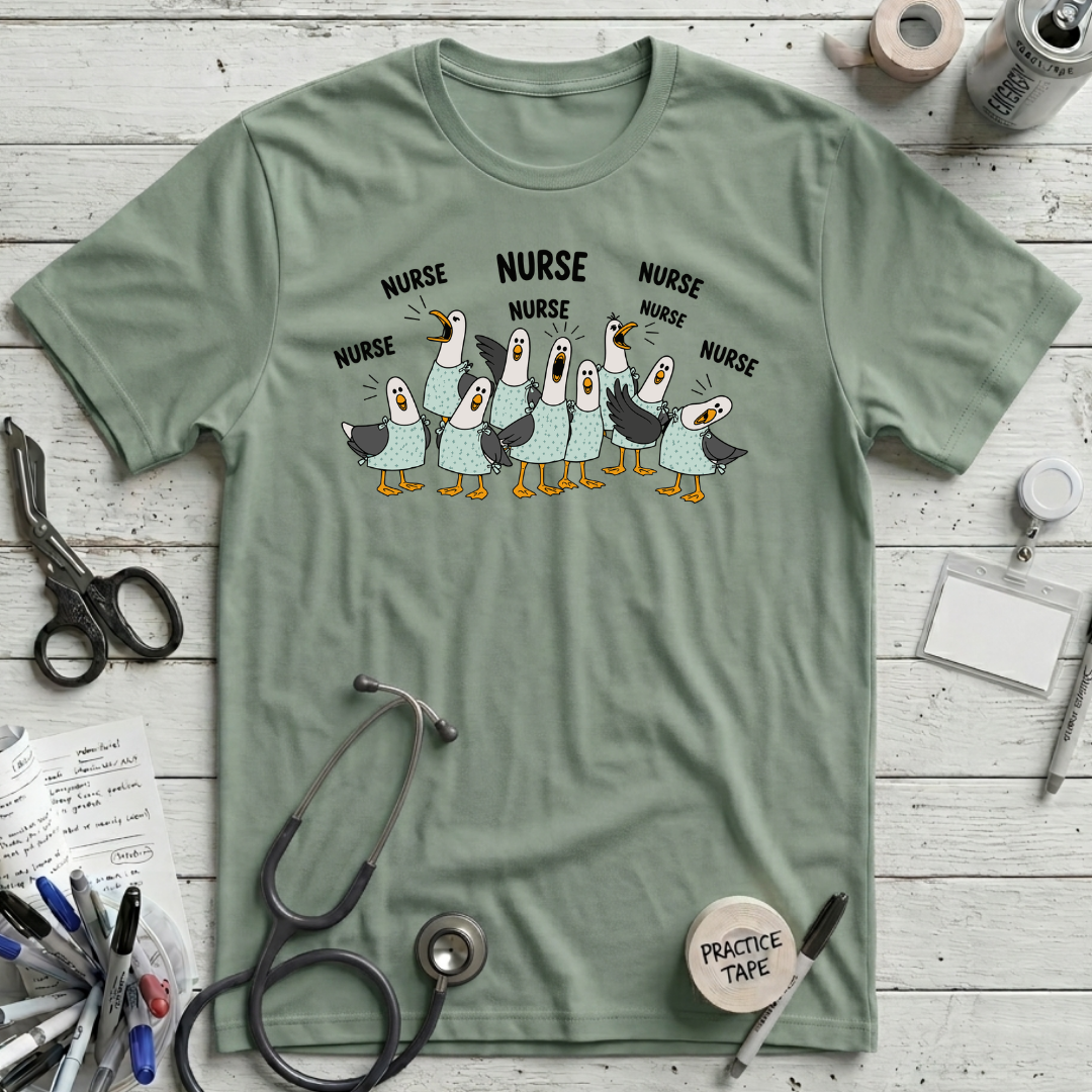 Nurse Nurse T-Shirt - Sage