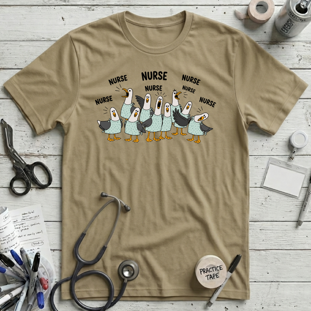Nurse Nurse T-Shirt - Tan