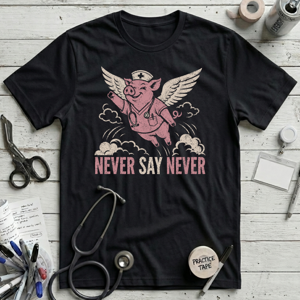 Nurses Fly T-Shirt - Black