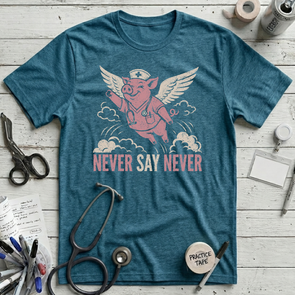 Nurses Fly T-Shirt - Deep Teal