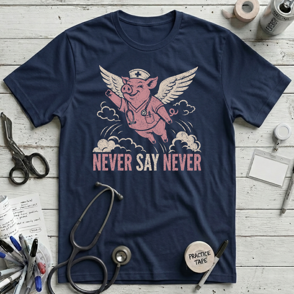 Nurses Fly T-Shirt - Navy