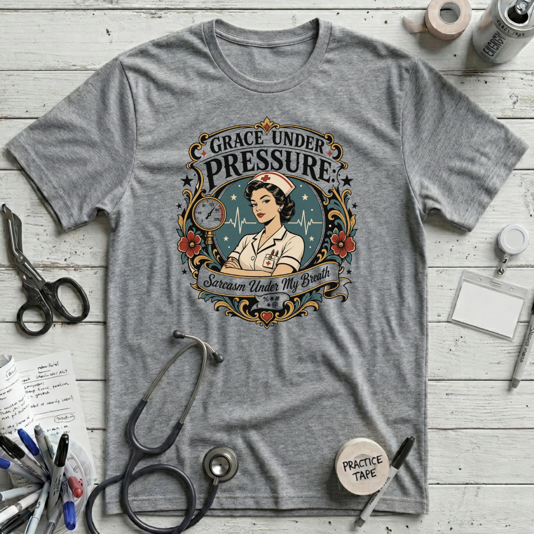 Sarcasm Under My Breath T-Shirt - Athletic Heather