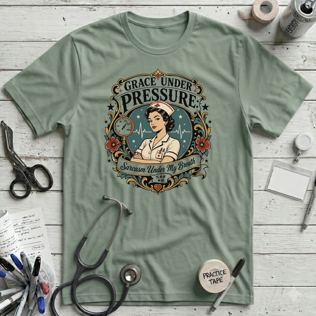 Sarcasm Under My Breath T-Shirt - Sage