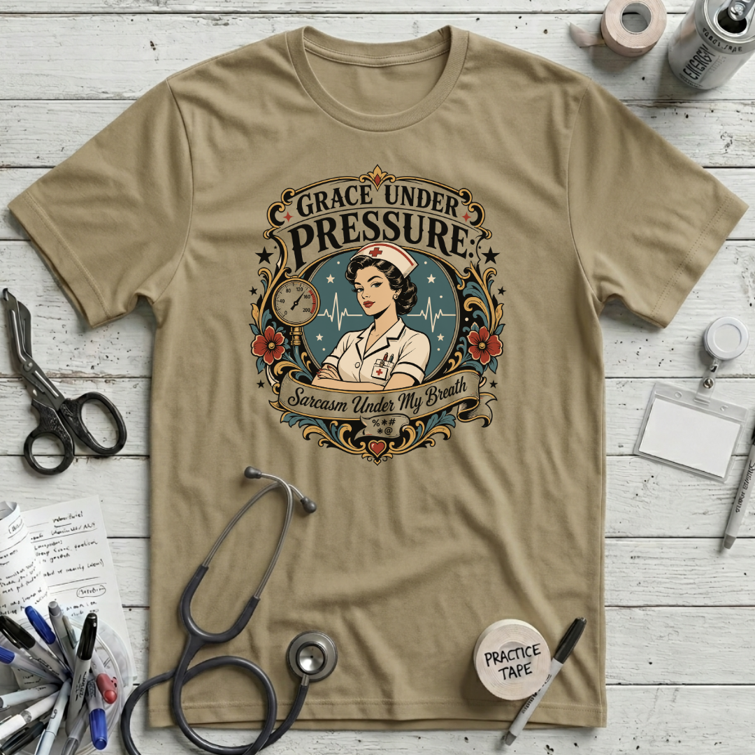 Sarcasm Under My Breath T-Shirt - Tan