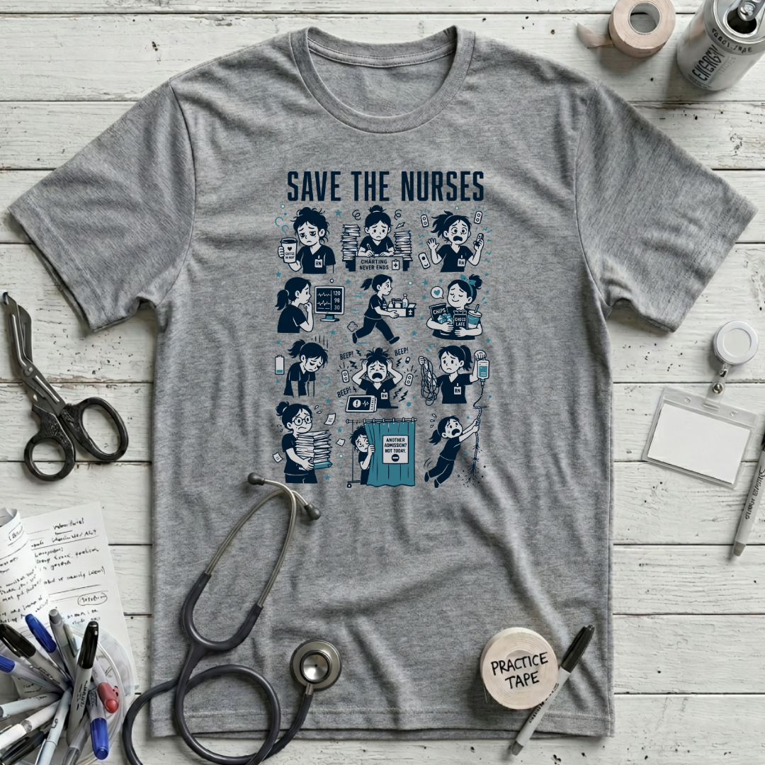 Save the Nurses T-Shirt - Athletic Heather