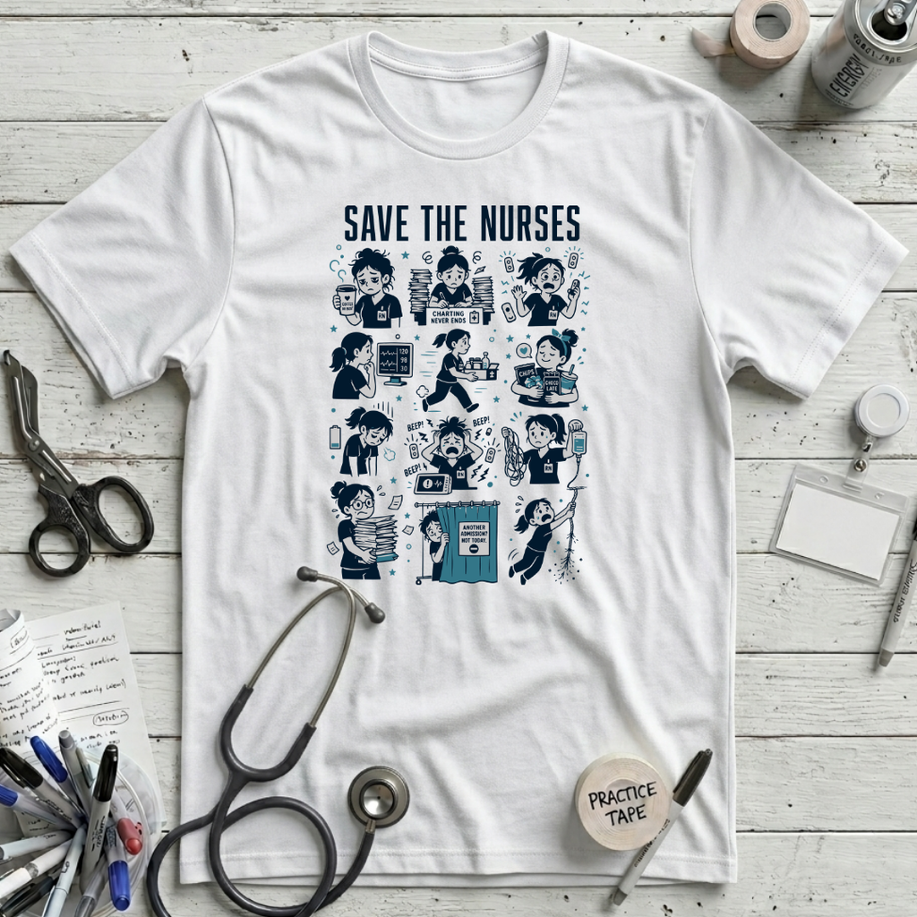 Save the Nurses T-Shirt - White