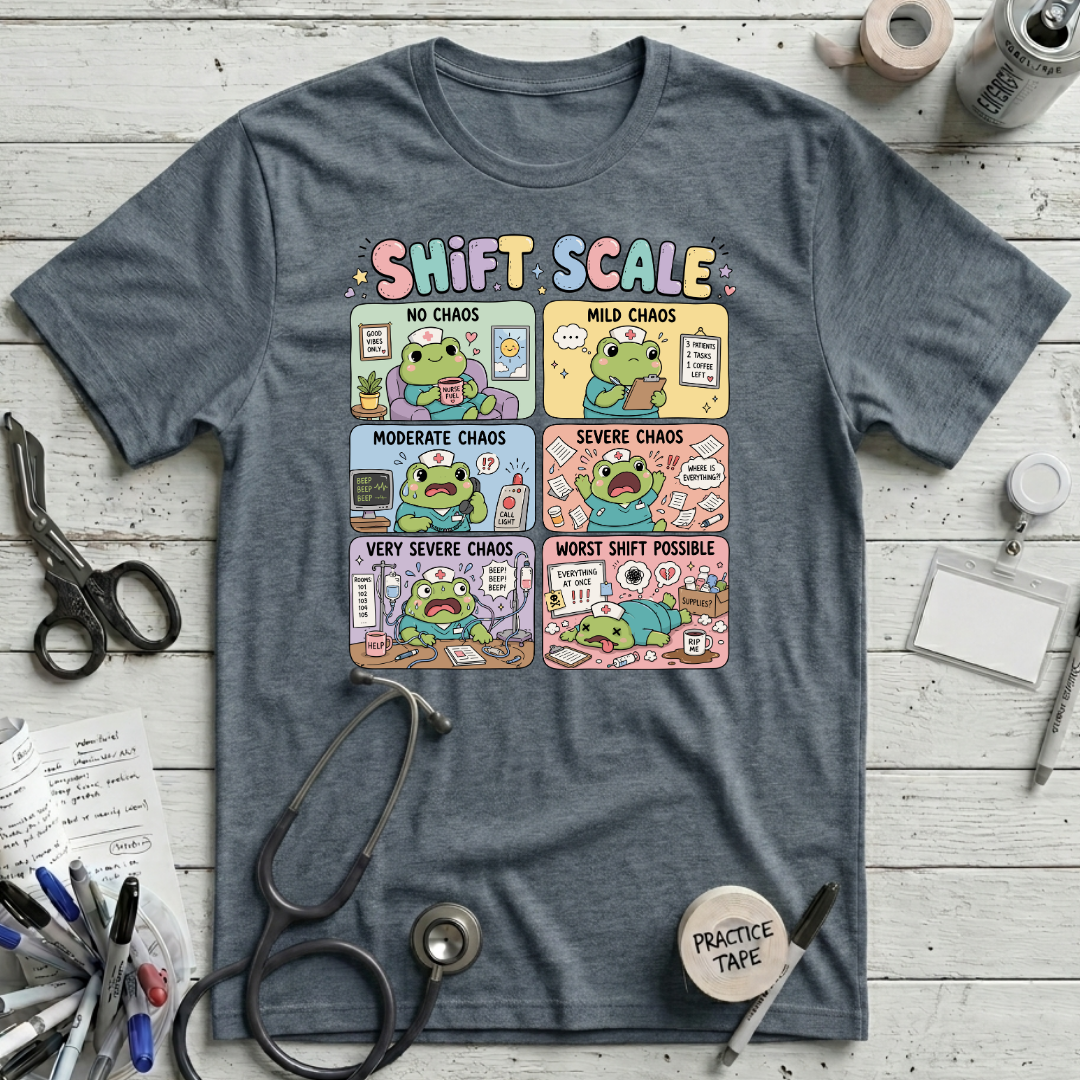 Shift Chaos T-Shirt - Heather Slate