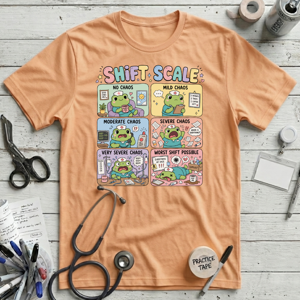 Shift Chaos T-Shirt - Peach