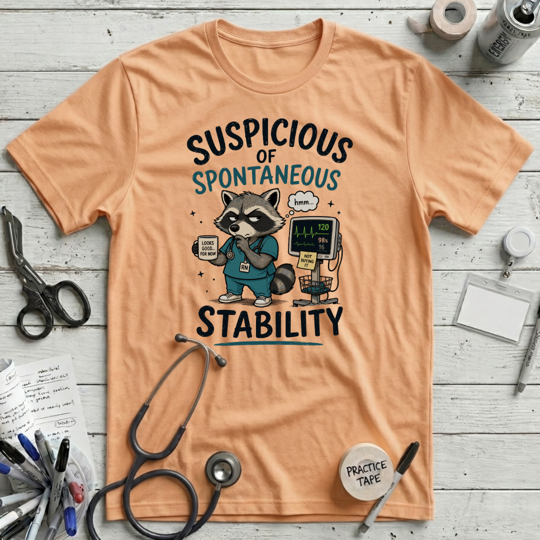Spontaneous Stability T-Shirt - Peach
