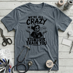 Train Crazy T-Shirt - Heather Slate
