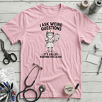 Weird Questions T-Shirt - Pink